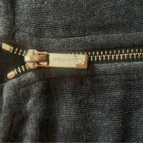 Calvin Klein Charcoal Zip-Up Hoodie - Picture 3 of 4